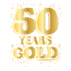 Birthday 50 Years gOLD Round Birthday