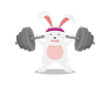Haltérophile amusant Gym