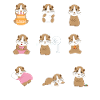 Meerschwein - Meerschweine - Emotionen - Emoticon