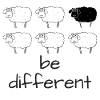 Be different - a black sheep