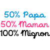 Papa 50% 50% 100% Nette Mom
