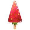 Strawberry water popsicle