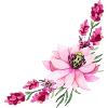 Rose floral accent