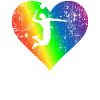 Voleibol Pride Rainbow Heart
