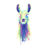 Neon Llama Gift Alpaca Llama