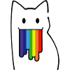 Voor nerds: Nyan Cat, Pop-Tart Cat, Rainbow Colors