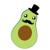 Avocat avec cylindre