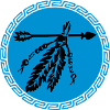 pil med fjer, beskyttelse & magt symbol, indianere