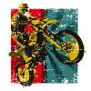 Motocross Retro Gift