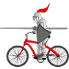 Bicycle Knight Tjost Lance Horse Gift Wheel Bike