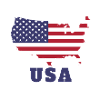 Flag Silhouette USA