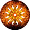 Dharmarad Chakra Buddhism Yellow Red