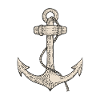 Anchor with dew