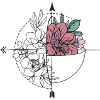 Flowers compass