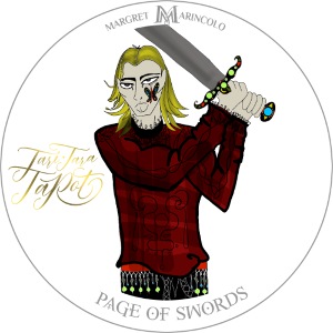 Page of Swords | Bube der Schwerter Tarot Karte