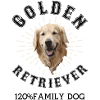 Golden Retriever "120% Family Dog"