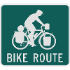 man bicycle travelers