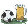Fußball und Bier Geschenk Idee