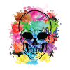 Bunter Totenkopf