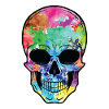 Bunter Totenkopf