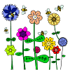 Blumen. Bunt und schön.