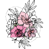 Geometric flowers Tee shirts