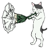Trumpet cat