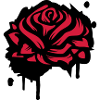 Une rose comme un graffiti