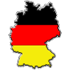 Germany flag map