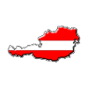 Austria flag map