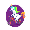 Einhorn Fahrrad