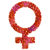 Femininity symbol, woman