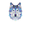 WOLFHEAD MOSAIC ART DESIGN WOLF