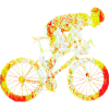 Bicycle silhouette road bike