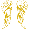angel flügel, wings gold