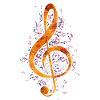 Music music notes clef