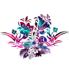 Hibiscus flowers Tribal