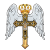 Himmlisches Kreuz mit Krone
