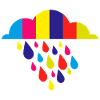 bunt herbst regen