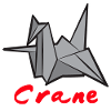 Red origami crane