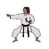 Karate, woman, drawing