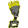 Piston - Burning piston with skull