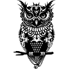 A dark owl