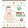 Ugly Christmas Style Golden Retriever