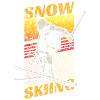 Retro Ski Geschenk