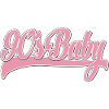 90s Baby Pink Retro Script