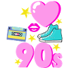Jeg elsker 90'erne Pop Art 90s 90s gave