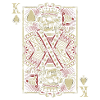 Poker King Skeleton Card As