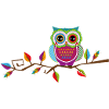 Owl sitting on a branch