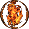 Feuer Glaskugel